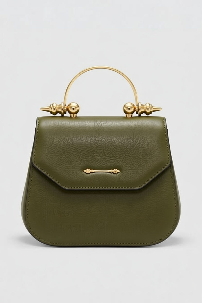 Okhitin Hand Bag  olive green