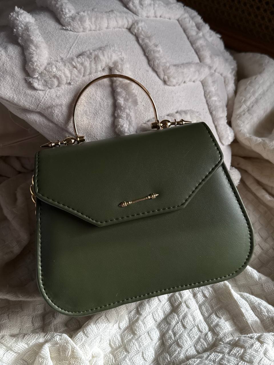 Okhitin Hand Bag  olive green