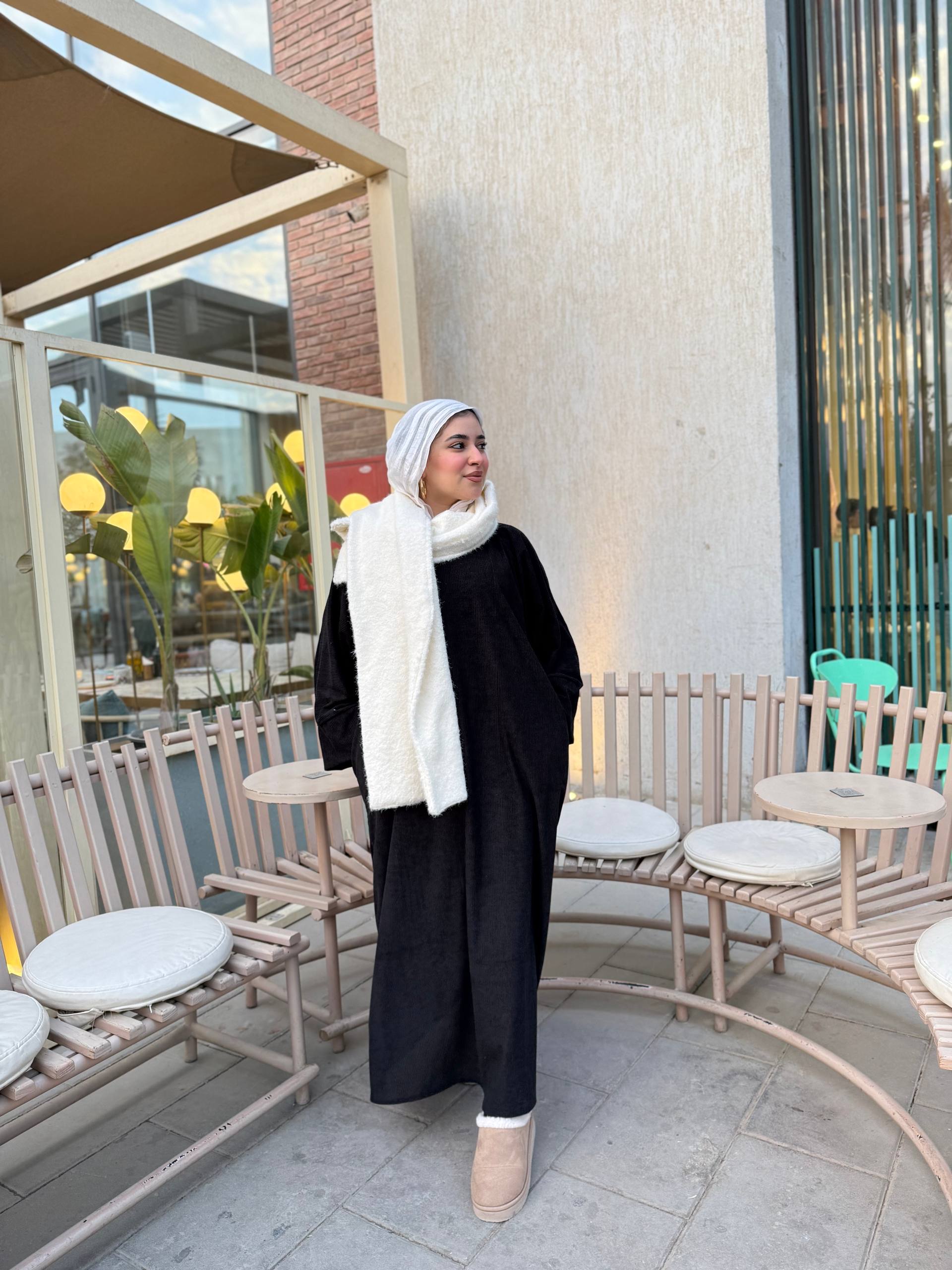 Moon Warm Velvet Abaya