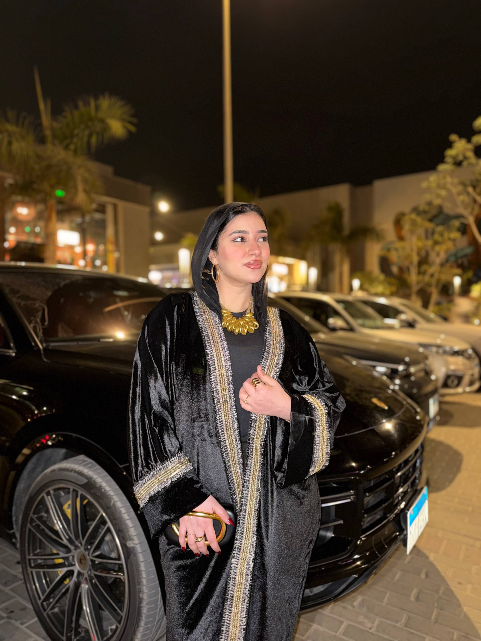 Noor Edge Velvet Caftan