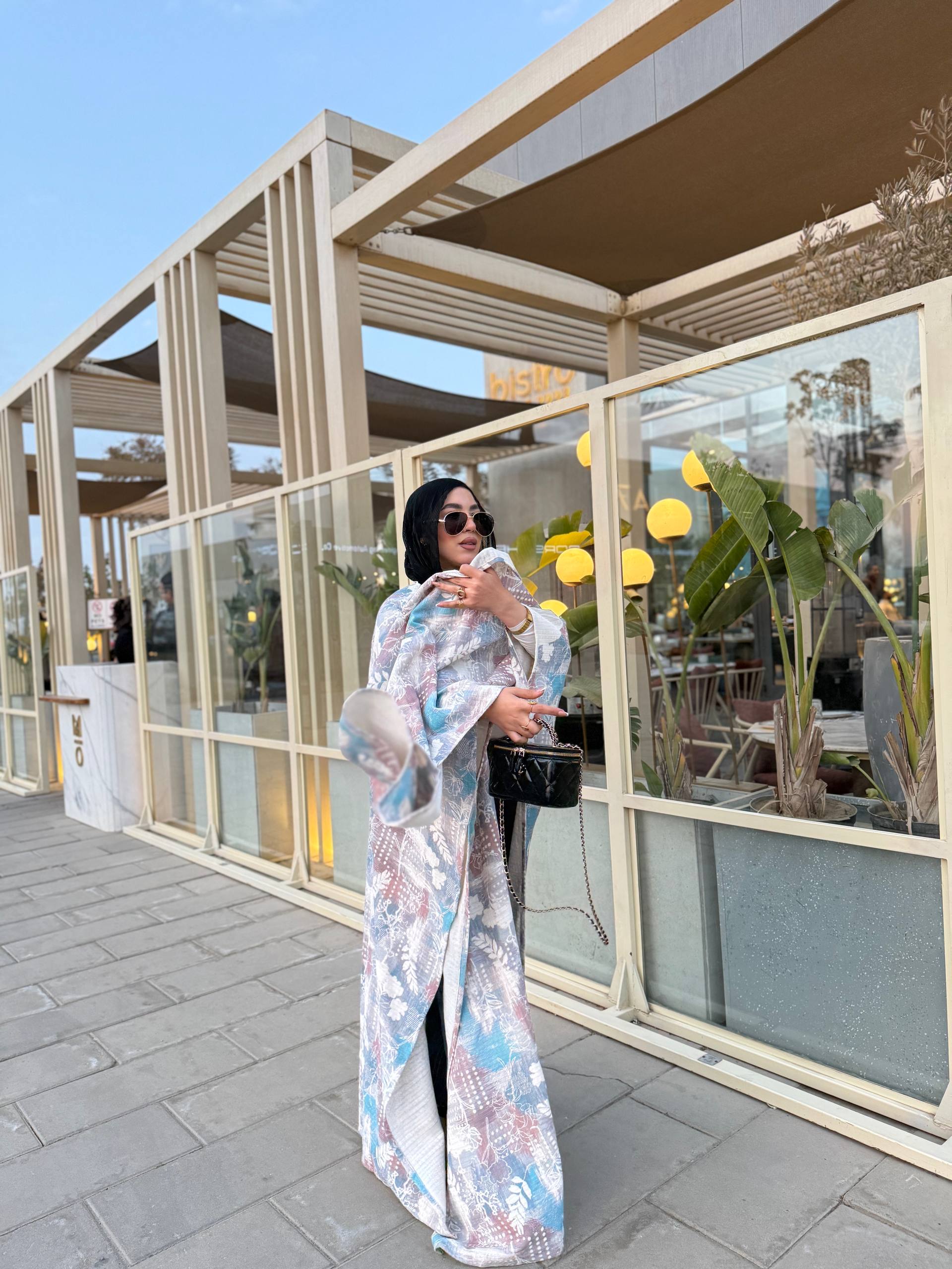 Flora Wrap Statement Abaya