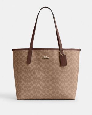 Classic COACH City Tote Bag in Signature Canvas Copy